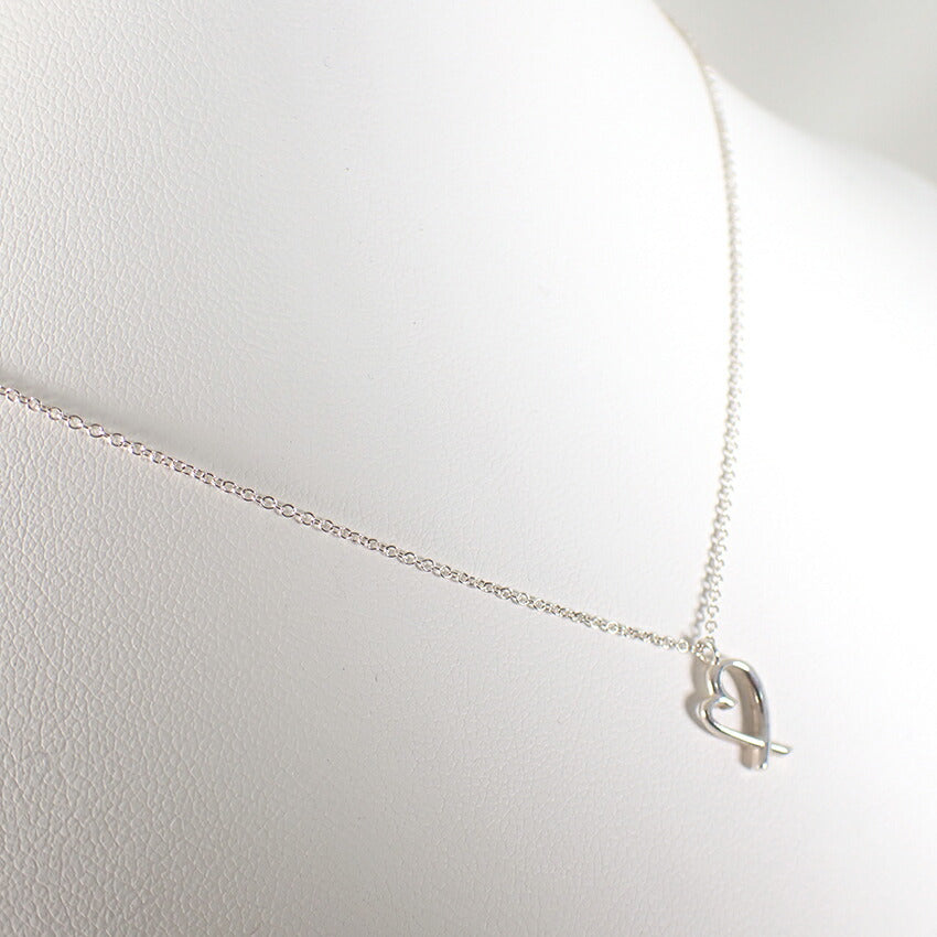 【中古】TIFFANY/ティファニー 925 ラビングハート ペンダント/ネックレス/j145-9