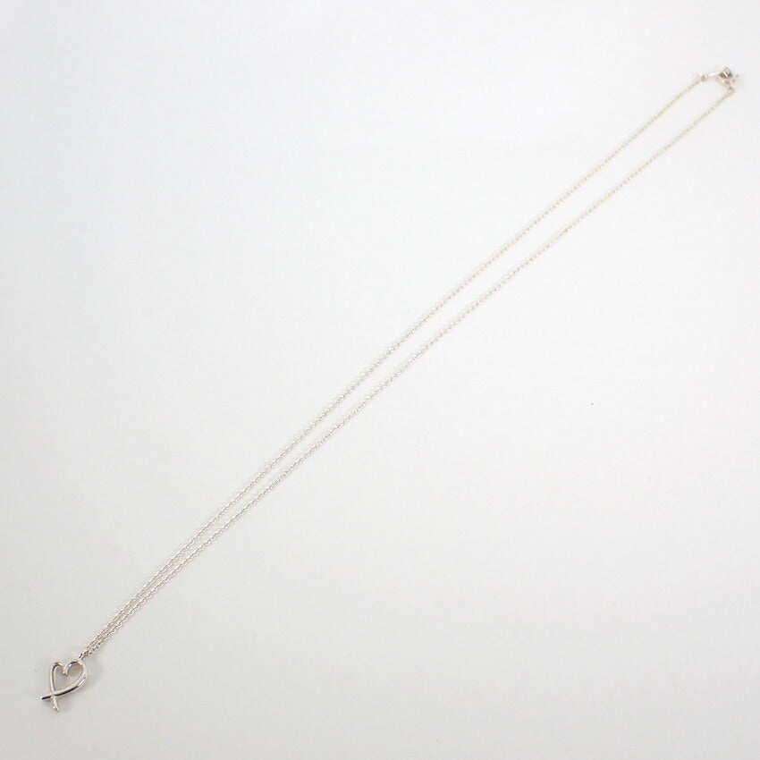 【中古】TIFFANY/ティファニー 925 ラビングハート ペンダント/ネックレス/j145-9