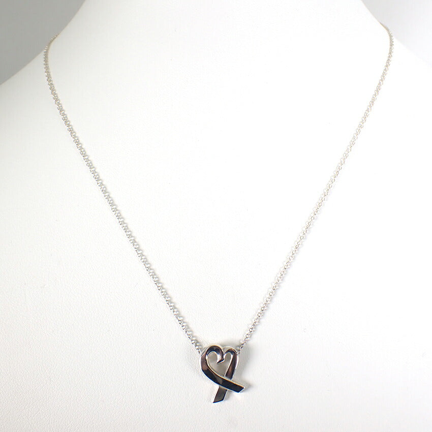 【中古】TIFFANY/ティファニー 925 ラビングハート ペンダント/ネックレス/j146-2