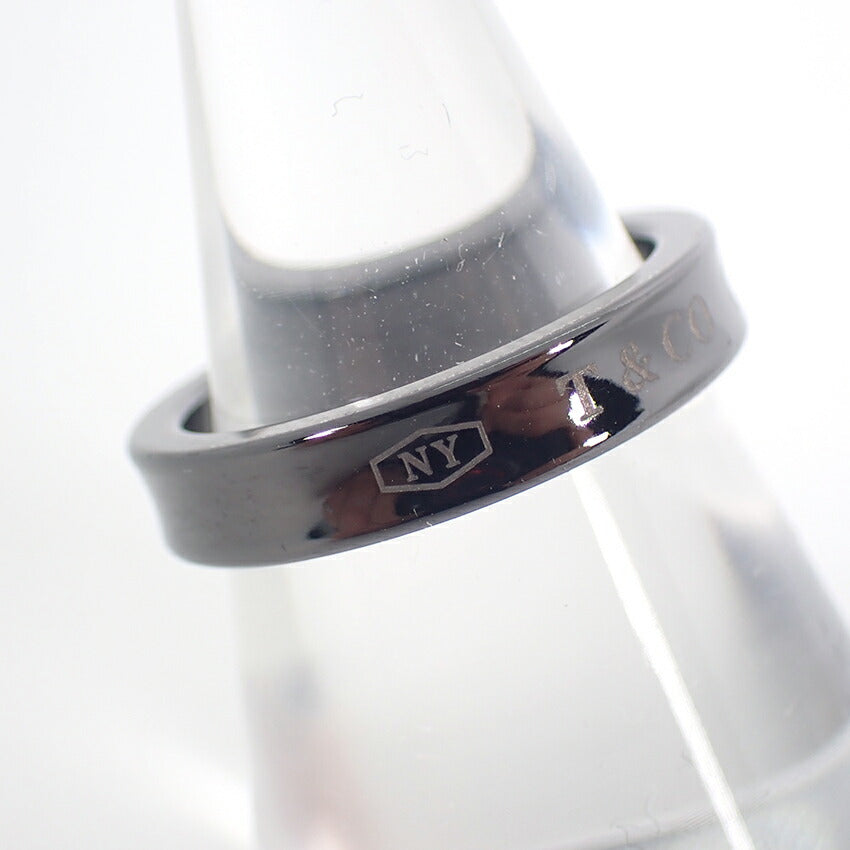 【中古】TIFFANY/ティファニー ブラックチタン 1837 リング /10号/j146-5