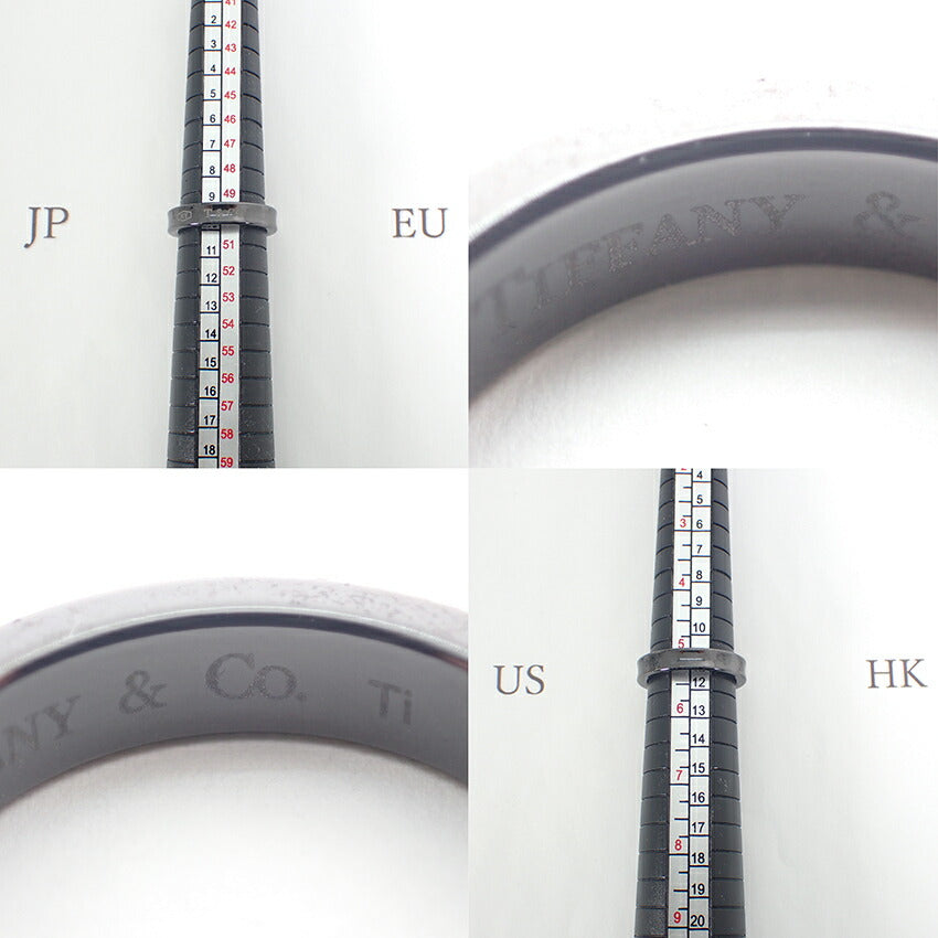【中古】TIFFANY/ティファニー ブラックチタン 1837 リング /10号/j146-5