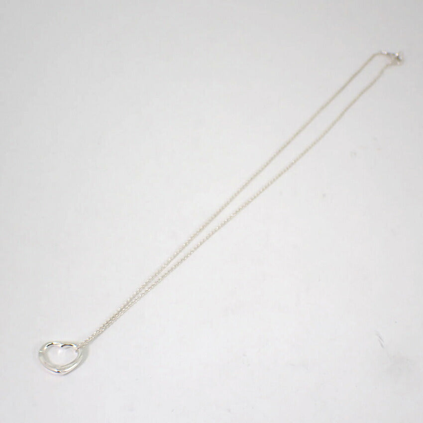 【中古】TIFFANY/ティファニー 925 オープンハート ペンダント/ネックレス/j147-72