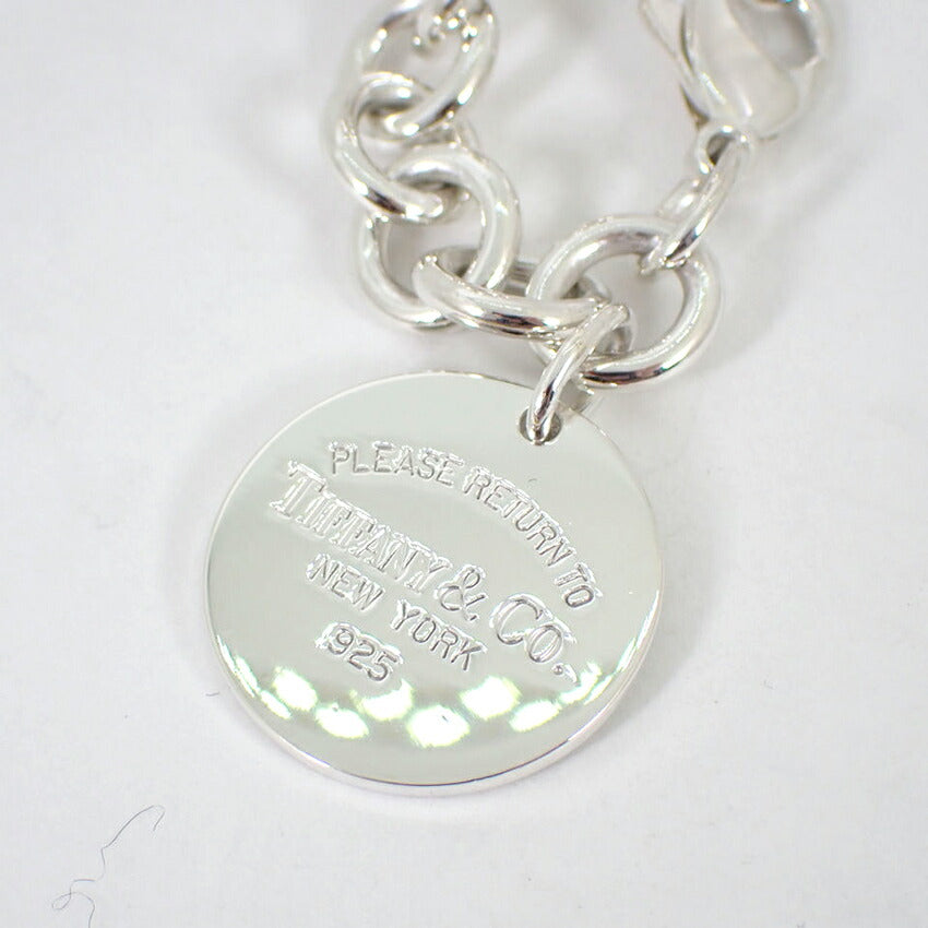 【中古】TIFFANY/ティファニー 925 リターントゥティファニー ラウンドタグ ブレスレット/j147-74