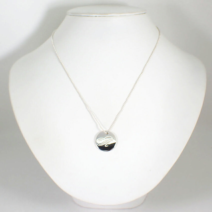 【中古】TIFFANY/ティファニー/Ag925/イニシャル/A/ペンダント/ネックレス/j147-75