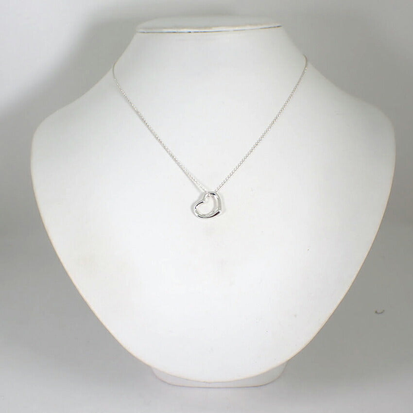 【中古】TIFFANY/ティファニー 925 オープンハート ペンダント/ネックレス/j148-82