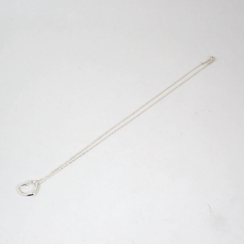 【中古】TIFFANY/ティファニー 925 オープンハート ペンダント/ネックレス/j148-82