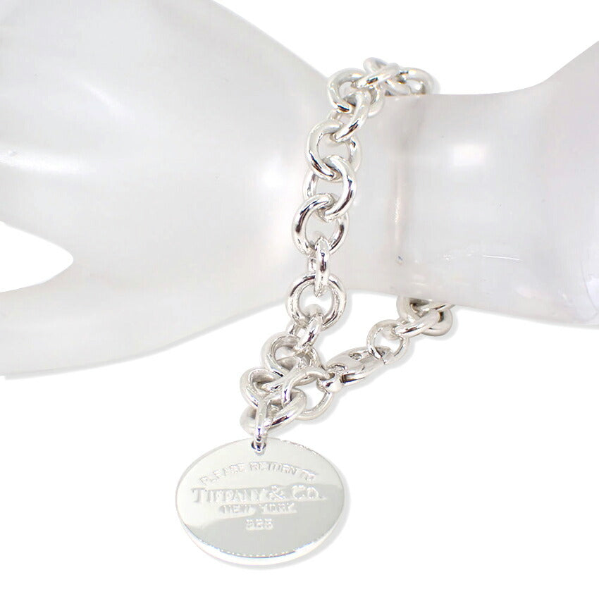 【中古】TIFFANY/ティファニー 925 リターントゥティファニー ラウンドタグ ブレスレット/j148-85