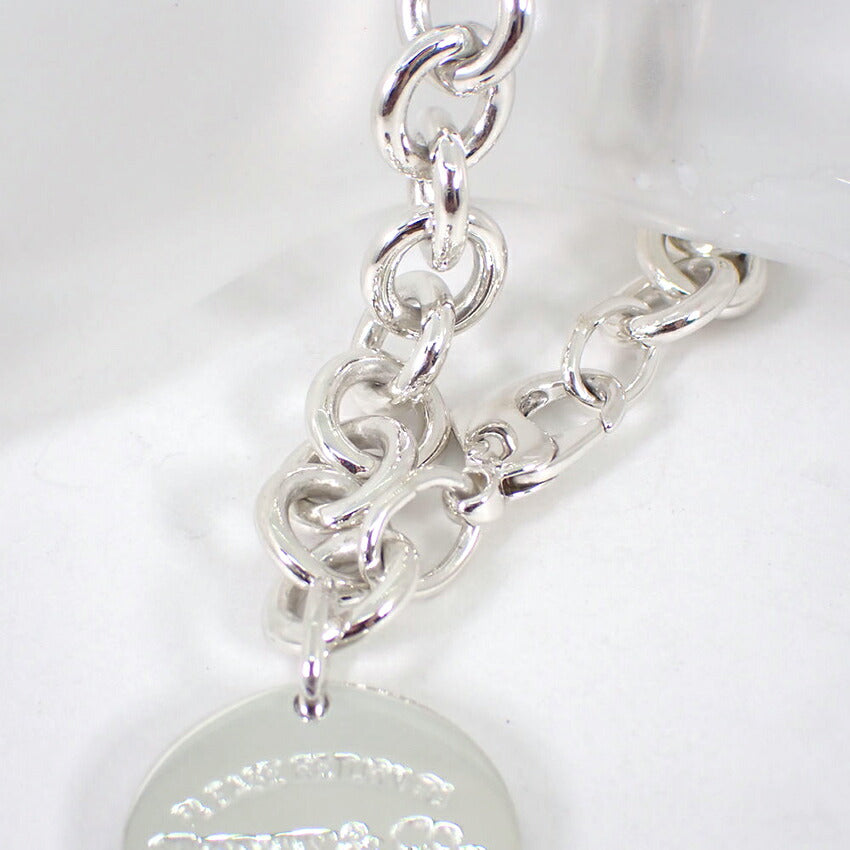 【中古】TIFFANY/ティファニー 925 リターントゥティファニー ラウンドタグ ブレスレット/j148-85