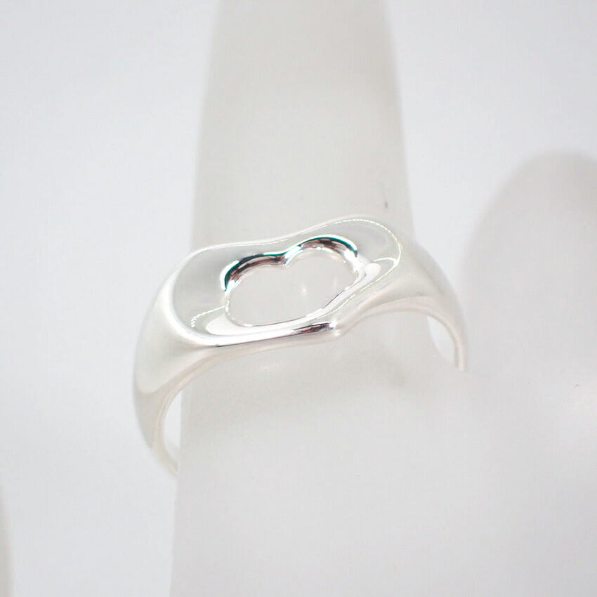【中古】TIFFANY/ティファニー 925 オープンハート エルサ・ペレッティ リング /12号/j148-86