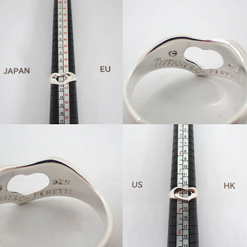 【中古】TIFFANY/ティファニー 925 オープンハート エルサ・ペレッティ リング /12号/j148-86