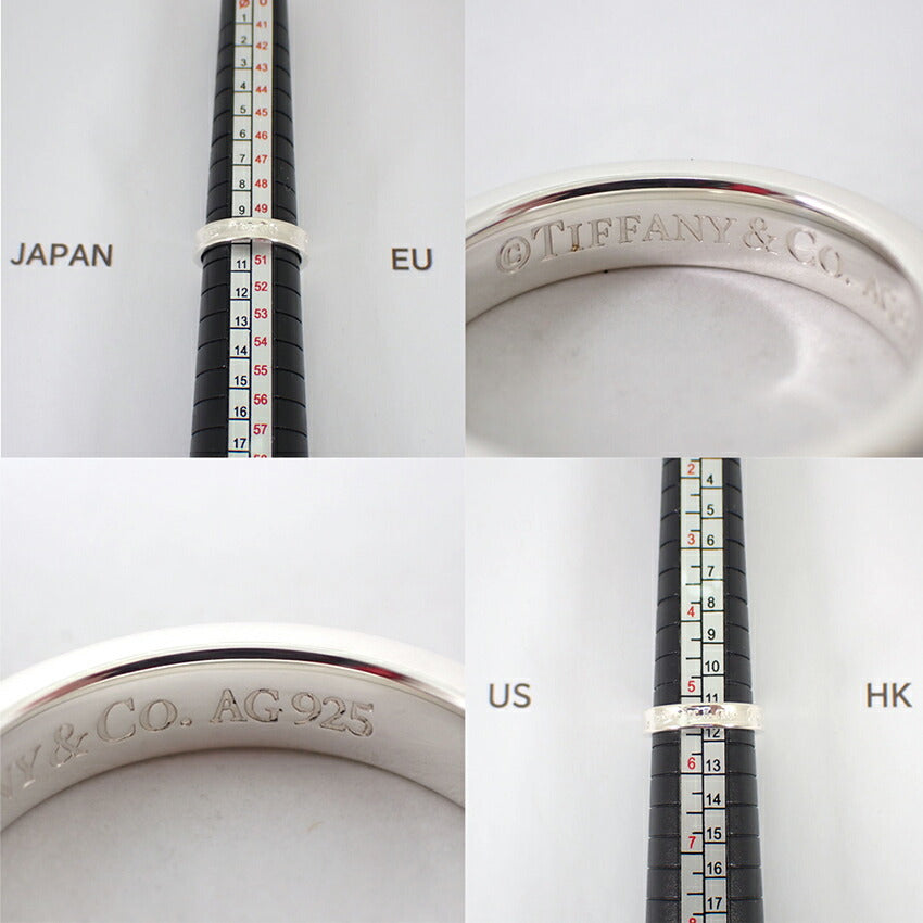 【中古】TIFFANY/ティファニー 925 1837 ナロー リング/10号/j148-87