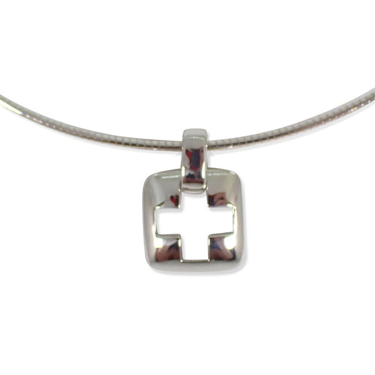 【中古】TIFFANY/ティファニー 925 オープンクロス ペンダント/j148-89