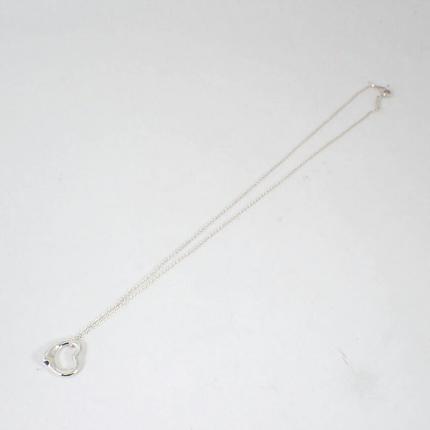 【中古】TIFFANY/ティファニー 925 オープンハート ペンダント/ネックレス/j149-93