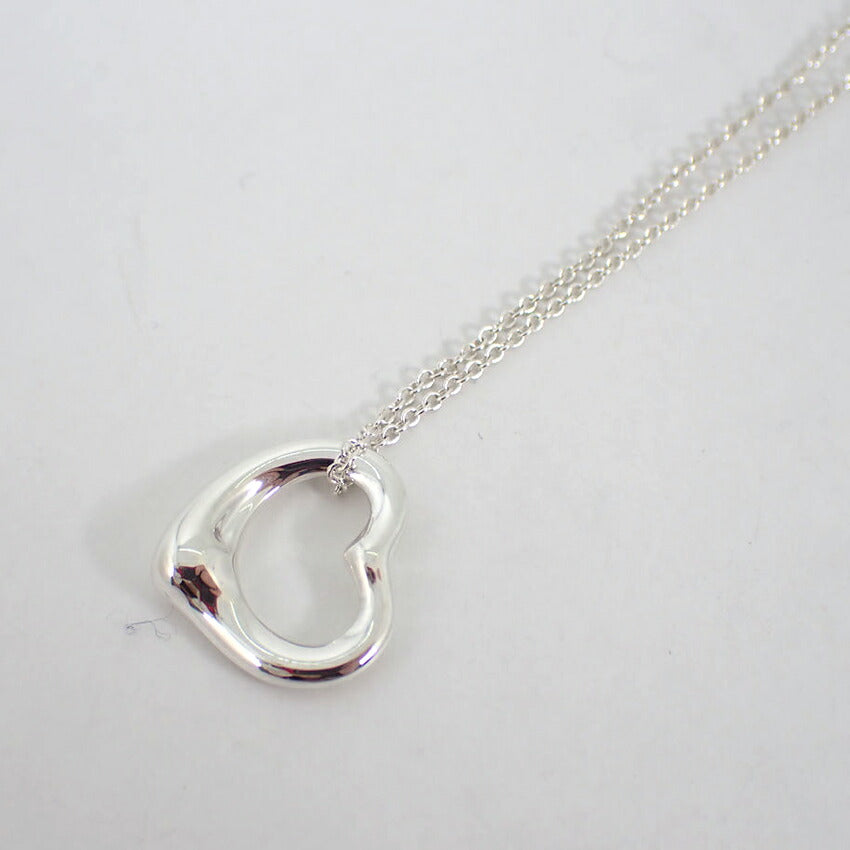 【中古】TIFFANY/ティファニー 925 オープンハート ペンダント/ネックレス/j149-93