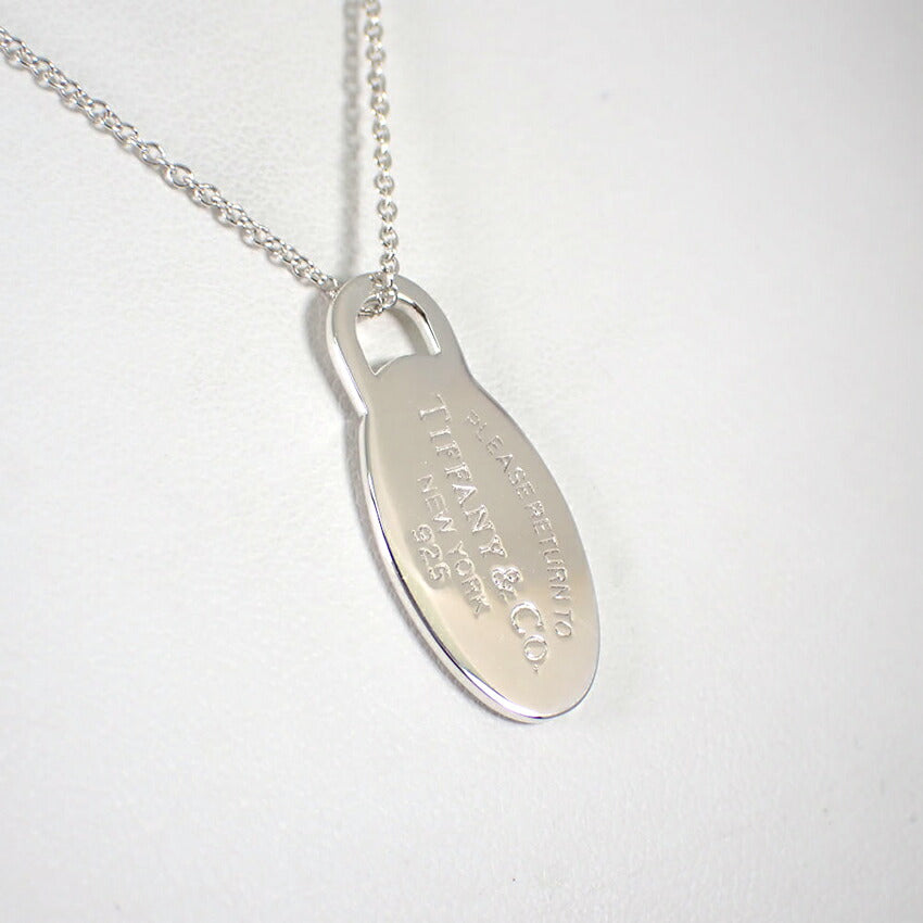 【中古】TIFFANY/ティファニー 925 リターントゥティファニー オーバルタグ ペンダント/j149-94