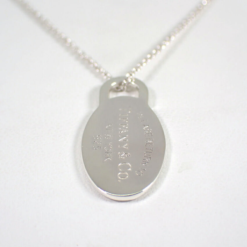 【中古】TIFFANY/ティファニー 925 リターントゥティファニー オーバルタグ ペンダント/j149-94