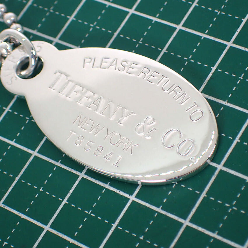 【中古】TIFFANY/ティファニー 925 リターントゥティファニー オーバルタグ ロング ネックレス/j151-42