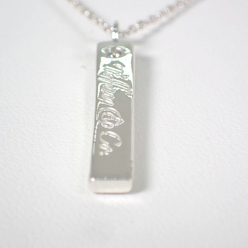 【中古】TIFFANY/ティファニー 925 ノーツ ダイヤモンド ペンダント/ネックレス/j151-47