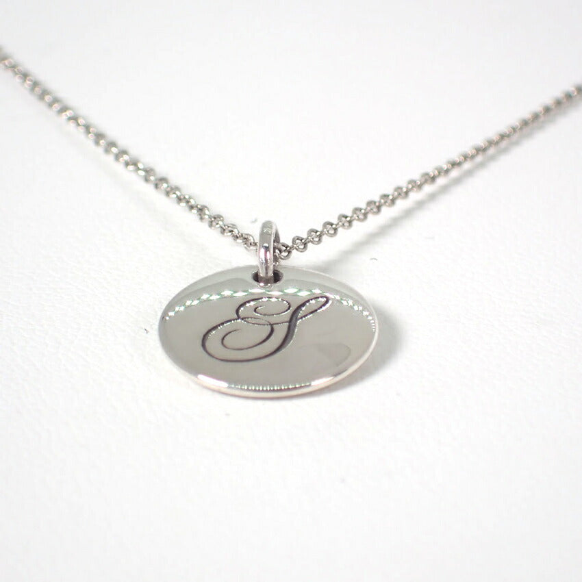 【中古】TIFFANY/ティファニー 925 イニシャル S  ロング ペンダント/ネックレス/j151-48