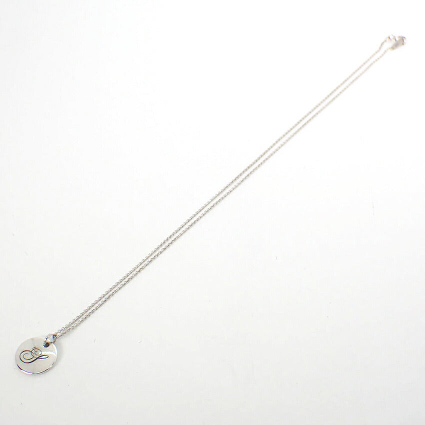 【中古】TIFFANY/ティファニー 925 イニシャル S  ロング ペンダント/ネックレス/j151-48