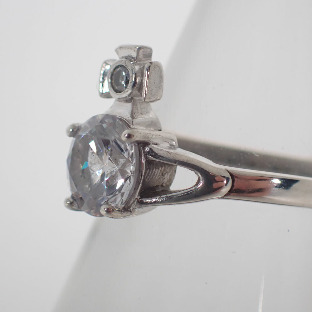 【中古】Vivienne Westwood/ヴィヴィアンウエストウッド 無色透明 ピンキーリング/5号/j152-29