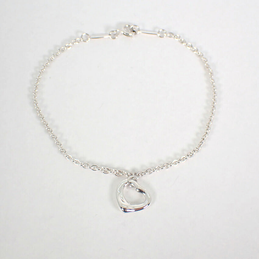 【中古】TIFFANY/ティファニー 925 オープンハート ブレスレット/j153-3
