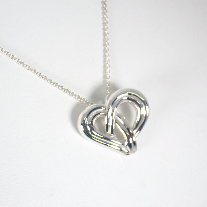 【中古】TIFFANY/ティファニー 925 ヴィンテージ ハート ペンダント/ネックレス/j153-4