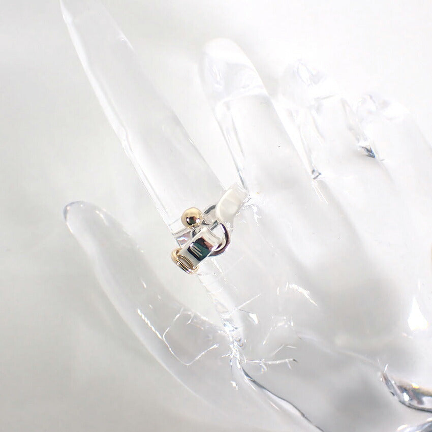 【中古】TIFFANY/ティファニー 925/750 フック＆アイ  リング /12.5号/j154-30