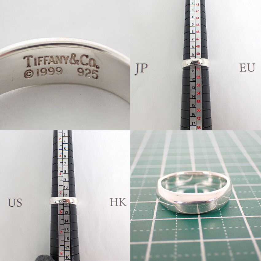 【中古】TIFFANY/ティファニー 925 ナイフエッジ リング/10号/j154-33