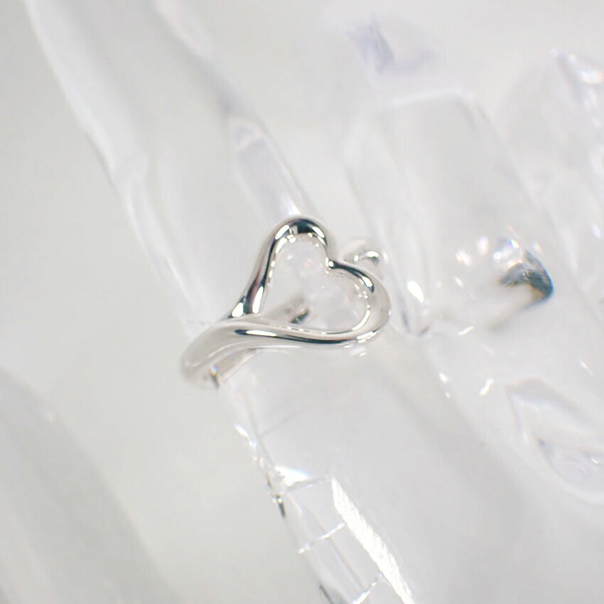 【中古】TIFFANY/ティファニー 925 オープンハート リング /10号/j154-38