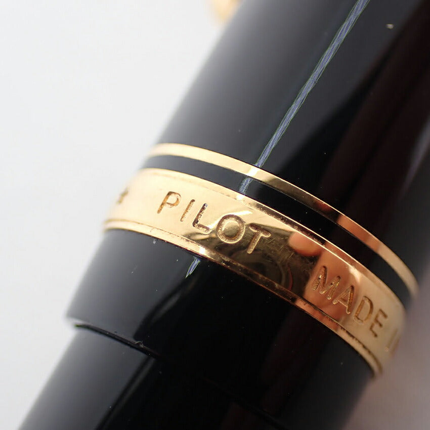 【中古】PILOT/万年筆/黒×ゴールド/ペン先14金/j155-31