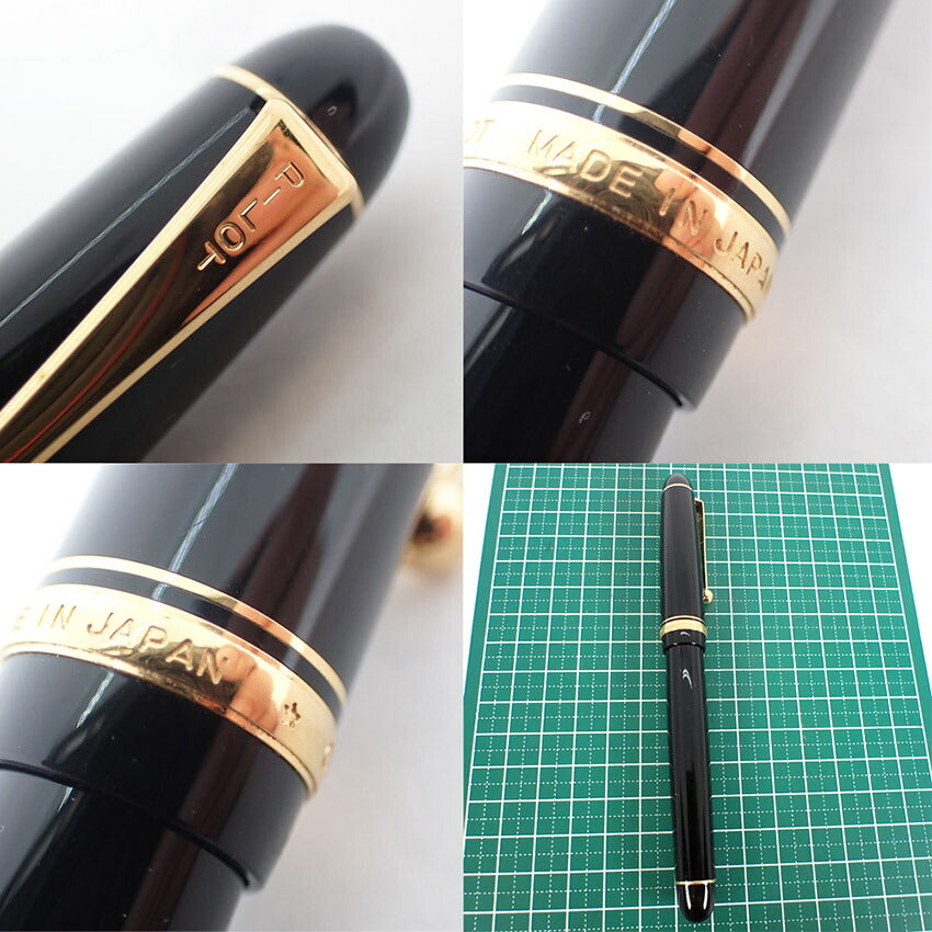 【中古】PILOT/万年筆/黒×ゴールド/ペン先14金/j155-31
