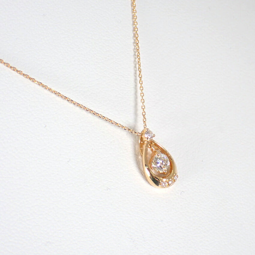 【中古】K18YG/ダイヤモンド/0.171ct/M-Si2-Good//ペンダント/ネックレス/j155-32