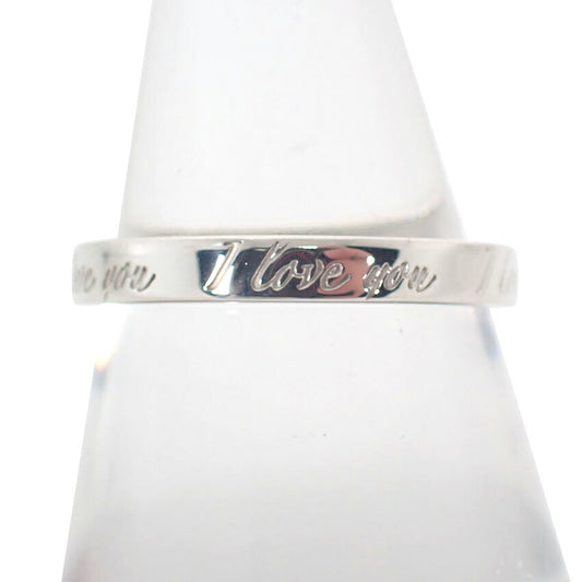 【中古】TIFFANY/ティファニー 925 ノーツ ナロー I love youリング /12号/j156-42