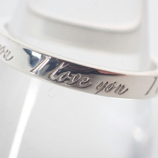【中古】TIFFANY/ティファニー 925 ノーツ ナロー I love youリング /12号/j156-42