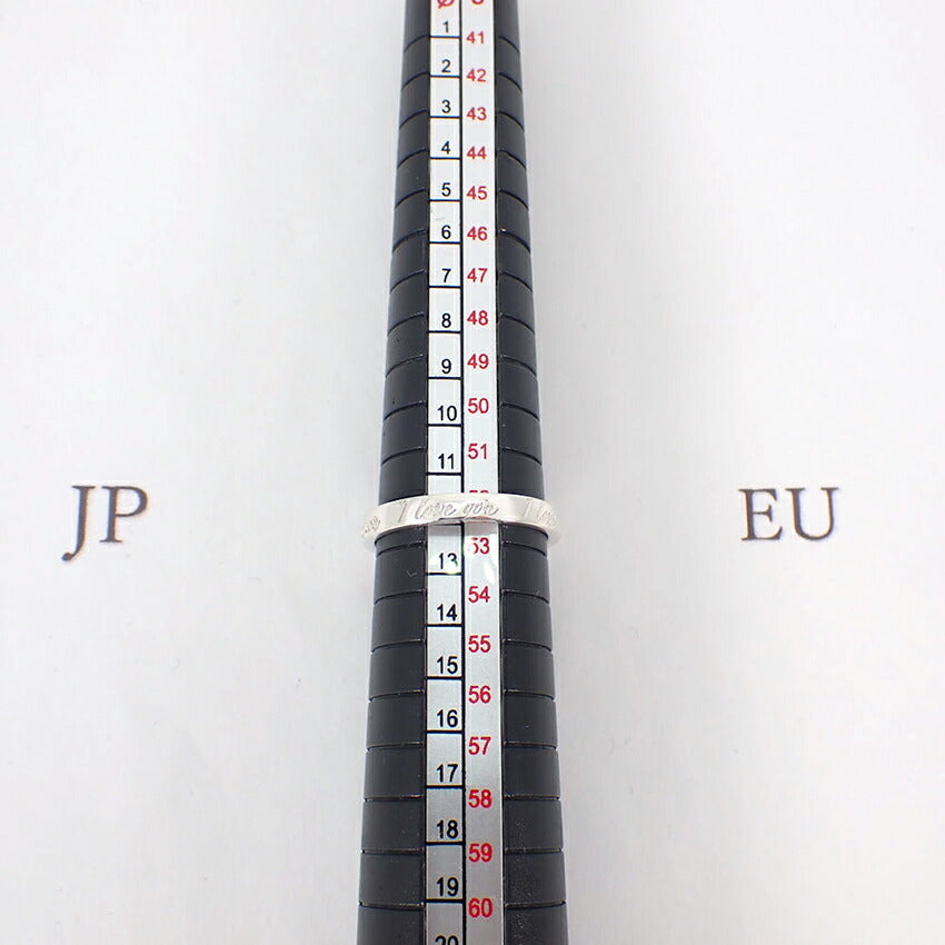 【中古】TIFFANY/ティファニー 925 ノーツ ナロー I love youリング /12号/j156-42