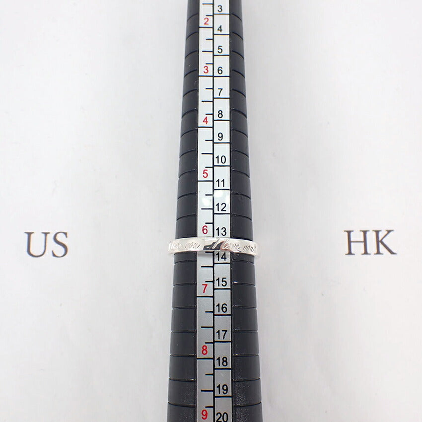 【中古】TIFFANY/ティファニー 925 ノーツ ナロー I love youリング /12号/j156-42