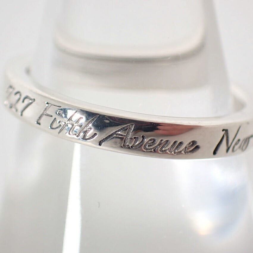 【中古】TIFFANY/ティファニー 925 ノーツ ナロー リング /12号/j156-45