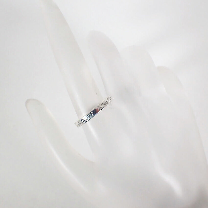 【中古】TIFFANY/ティファニー 925 ノーツ ナロー リング /12号/j156-45