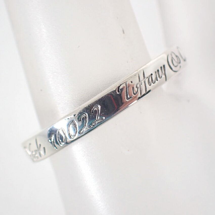【中古】TIFFANY/ティファニー 925 ノーツ ナロー リング /12号/j156-45