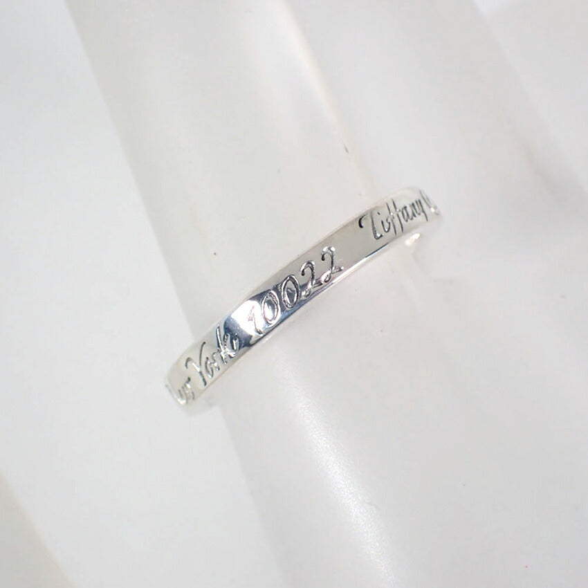 【中古】TIFFANY/ティファニー 925 ノーツ ナロー リング /12号/j156-45
