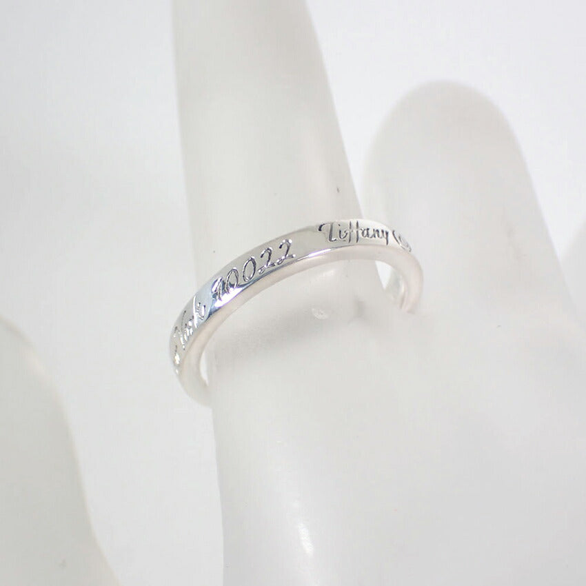 【中古】TIFFANY/ティファニー 925 ノーツ ナロー リング /12号/j156-45