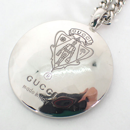 【中古】GUCCI/グッチ SV925 エンブレム クレスト紋様 ペンダント/ネックレス/j159-73