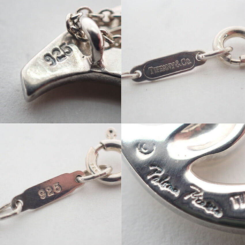 【中古】TIFFANY/ティファニー 925 クレセントムーン ペンダント/ネックレス/j159-75