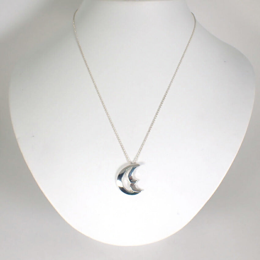 【中古】TIFFANY/ティファニー 925 クレセントムーン ペンダント/ネックレス/j159-75