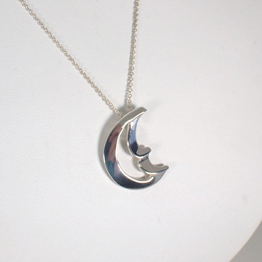 【中古】TIFFANY/ティファニー 925 クレセントムーン ペンダント/ネックレス/j159-75