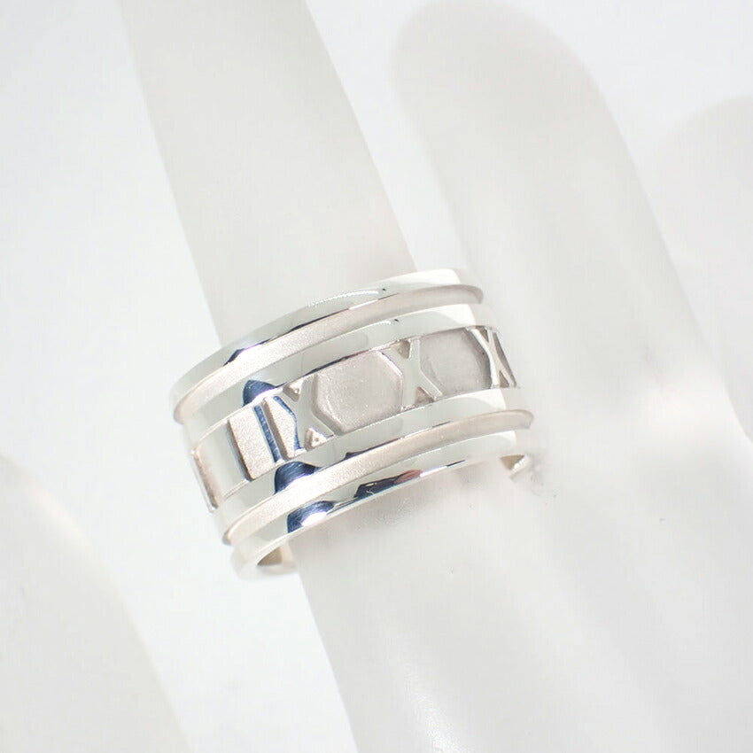【中古】TIFFANY/ティファニー 925 アトラス ワイド リング /14.5号/j160-39