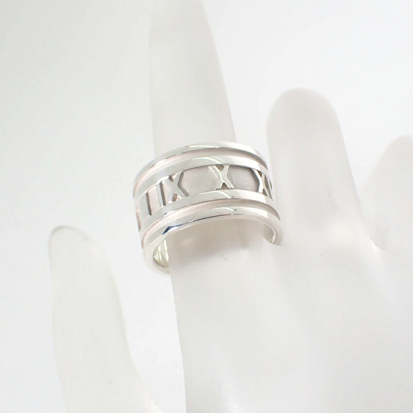 【中古】TIFFANY/ティファニー 925 アトラス ワイド リング /14.5号/j160-39
