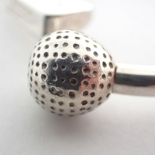 【中古】TIFFANY/ティファニー 925 ゴルフ キーリング/j161-30