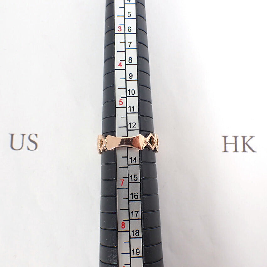 【中古】K18PG ルビー ダイヤモンド リング/11.5号/j161-31